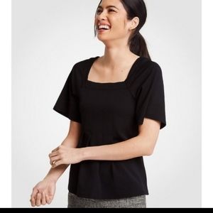 Ann Taylor Square Neck top Size XS NWT